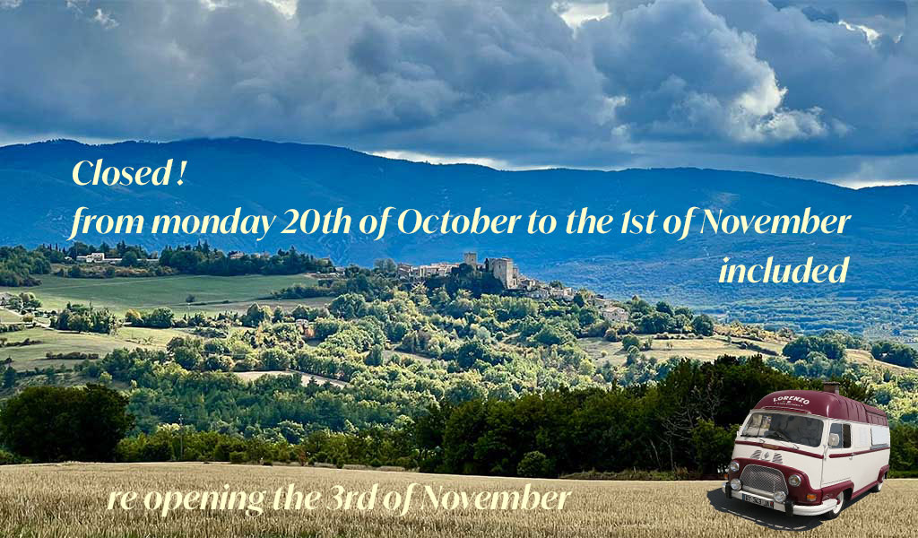 Closed from the 20th of October to the 1st of November included