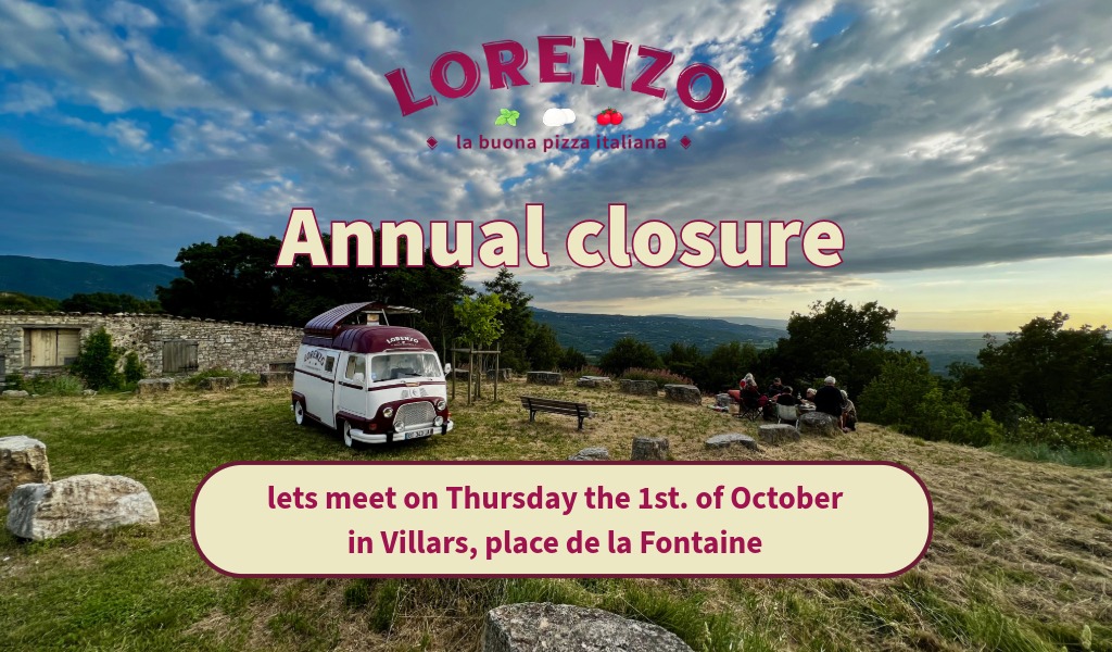 fermeture annuelle eng Annual closure, lets meet on Thursday the 1st. of October in Villars, place de la Fontaine
